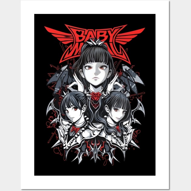 Baby metal band Wall Art by Lulabyan